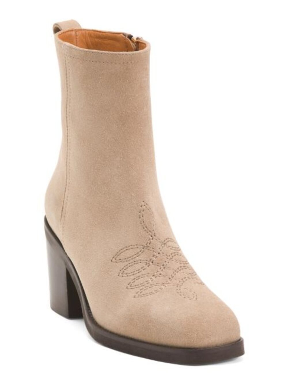 LA CANADIENNE Made In Italy Suede Koi Booties